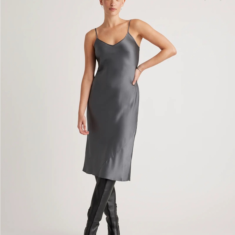 NWOT Quince Washable Silk Slip Dress